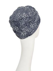 HocLotus Turban | Floating Navy | 1008-4009