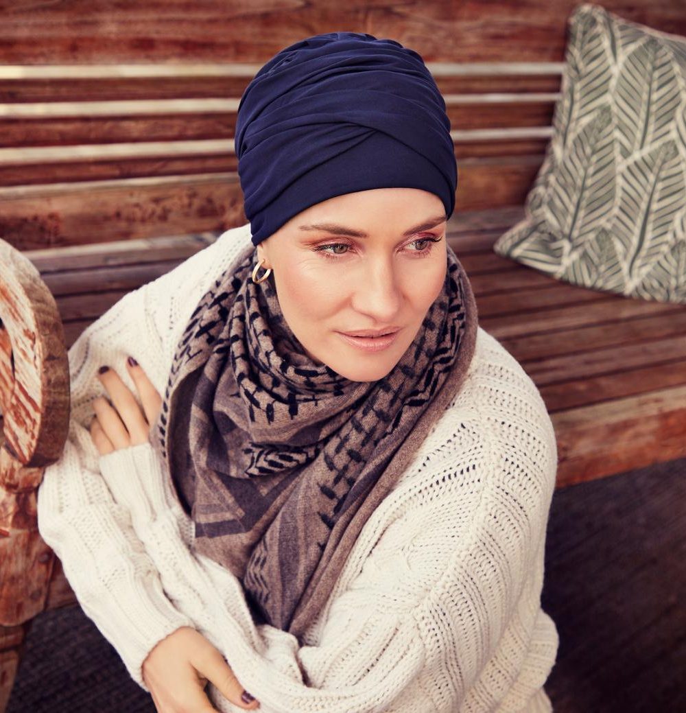 HocMila Turban | Black Iris | 1438-0655