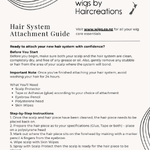 Hair System Care guide
