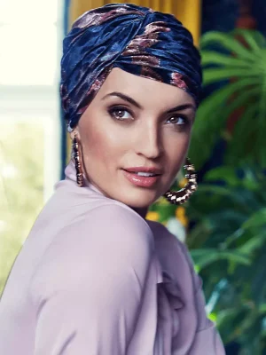 Pearl Turban | Flowery Twilight | 3027-0904