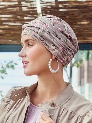 HocShakti Turban - (Printed Linen) | Protea Love | 1417-4024