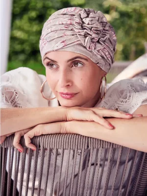 HocLotus Turban - (Printed Linen) | Protea Love | 1245-4024