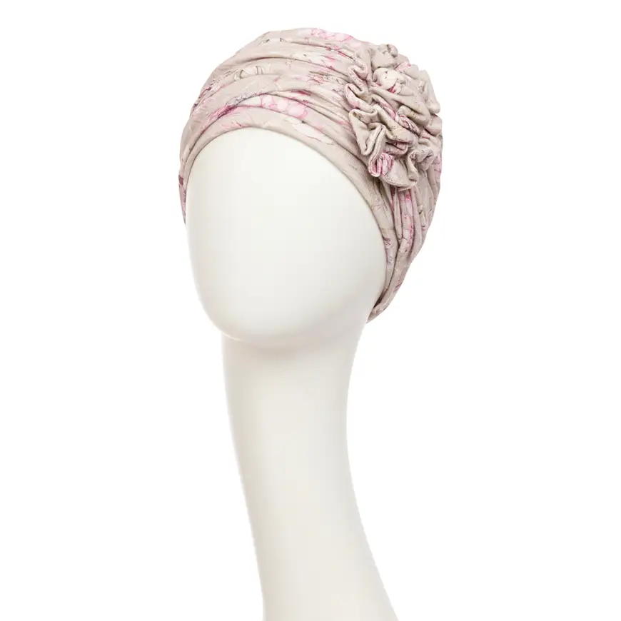 HocLotus Turban - (Printed Linen) | Protea Love | 1245-4024