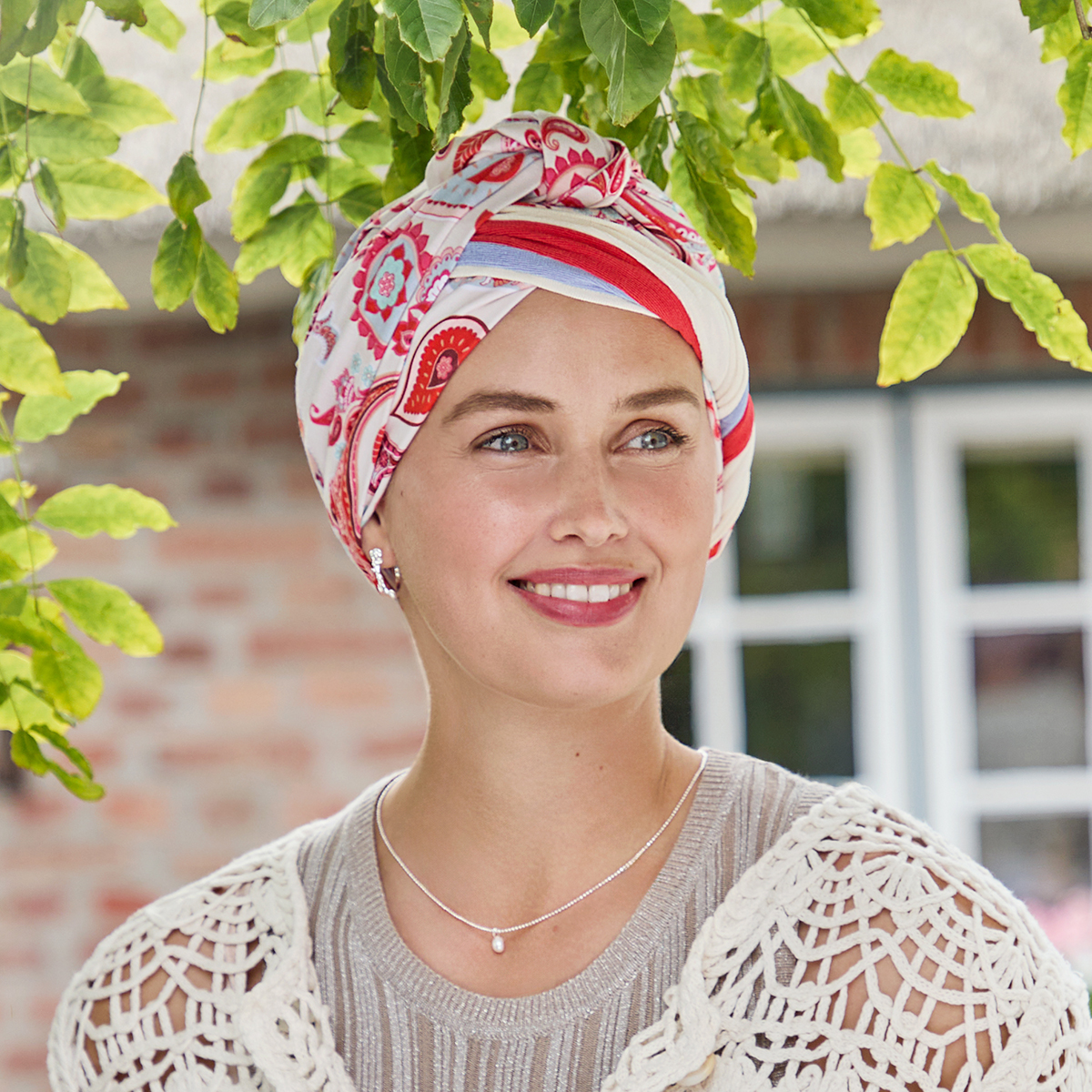 1419-4078 | HocBeatrice Turban w. Ribbons | Paisley Sweets
