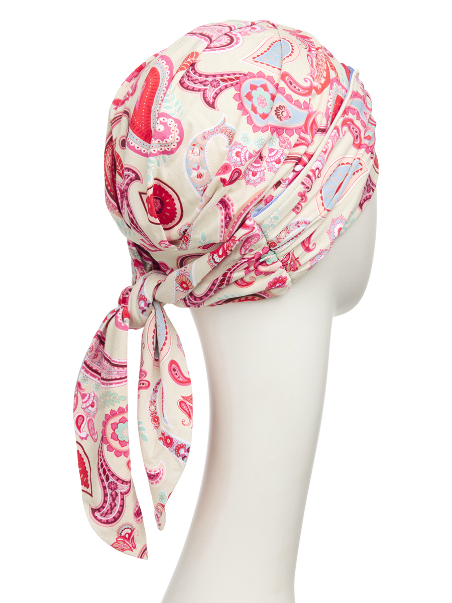 1419-4078 | HocBeatrice Turban w. Ribbons | Paisley Sweets 1419-4078 | HocBeatrice Turban w. Ribbons | Paisley Sweets