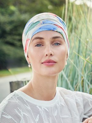 HocYoga Turban - (Printed Linen) | Tropical Blossom | 1570-4080