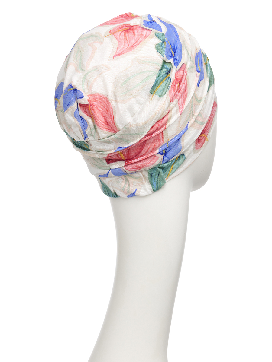 HocYoga Turban - (Printed Linen) | Tropical Blossom | 1570-4080