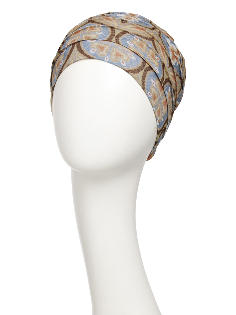 HocYoga Turban – (Printed Linen) | Touch of Gold | 1570-4081 HocYoga Turban – (Printed Linen) | Touch of Gold | 1570-4081