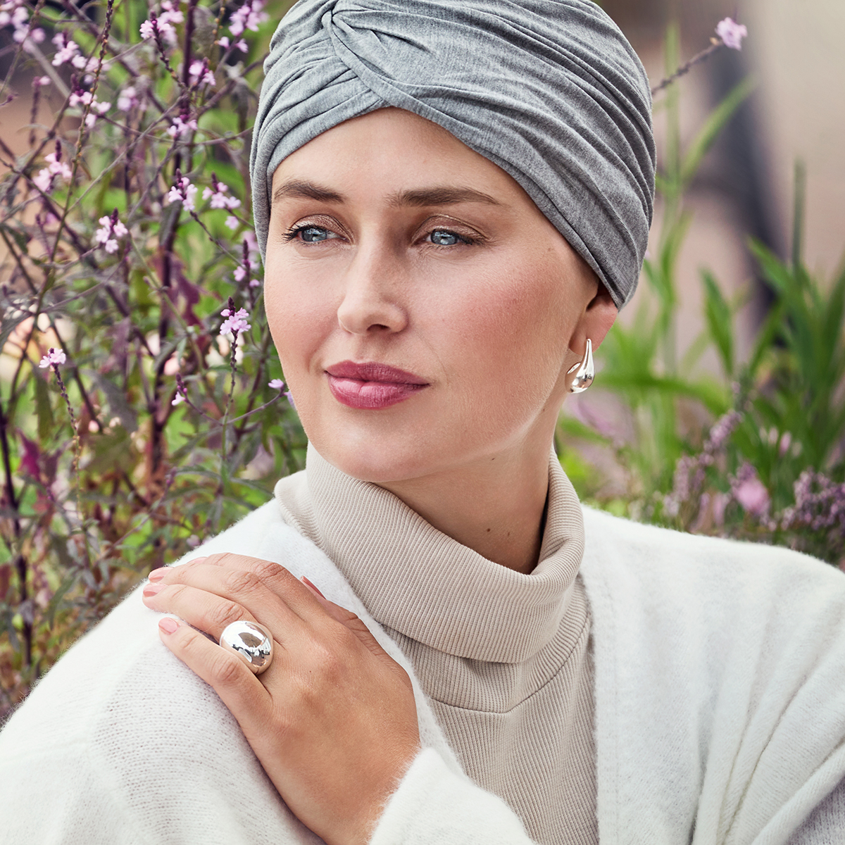 HocJoyo Turban | Grey Melange | 1572-0169
