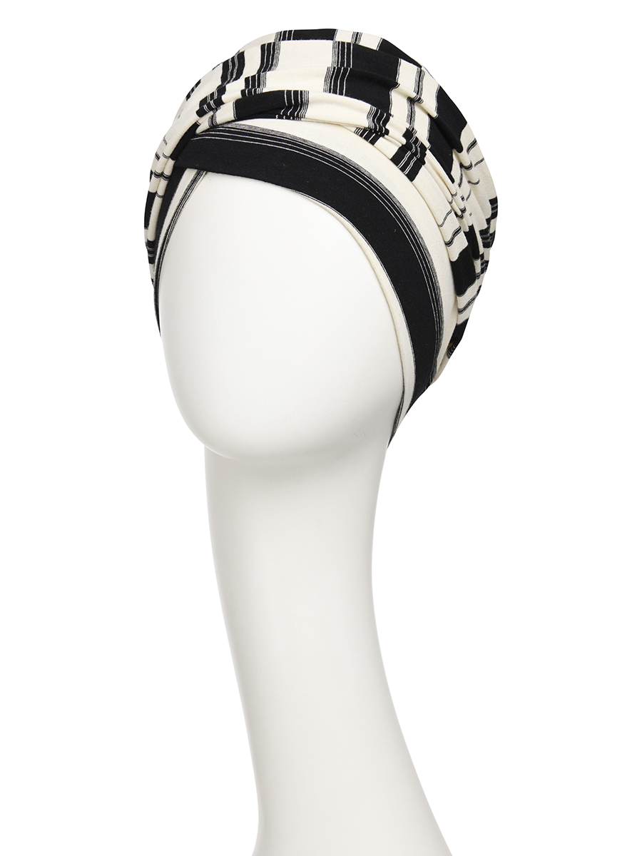 HocElma · V Turban | Smoky Stripes | 1599-4101