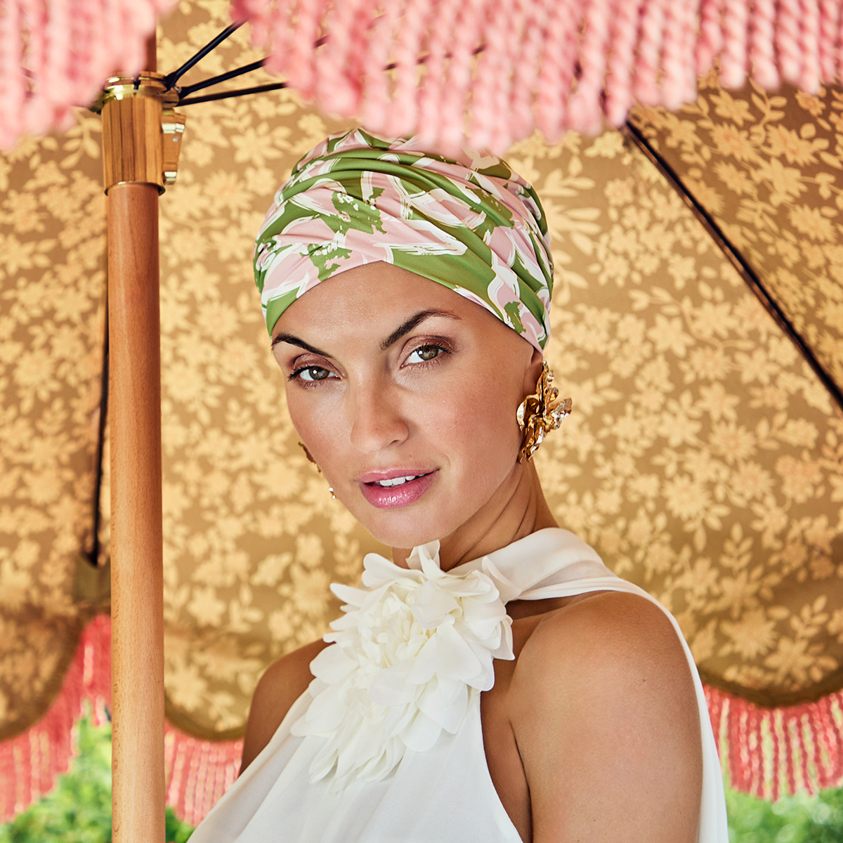 HocSapphire • Boho Turban - (Printed) | Lime Garden | 3026-4107
