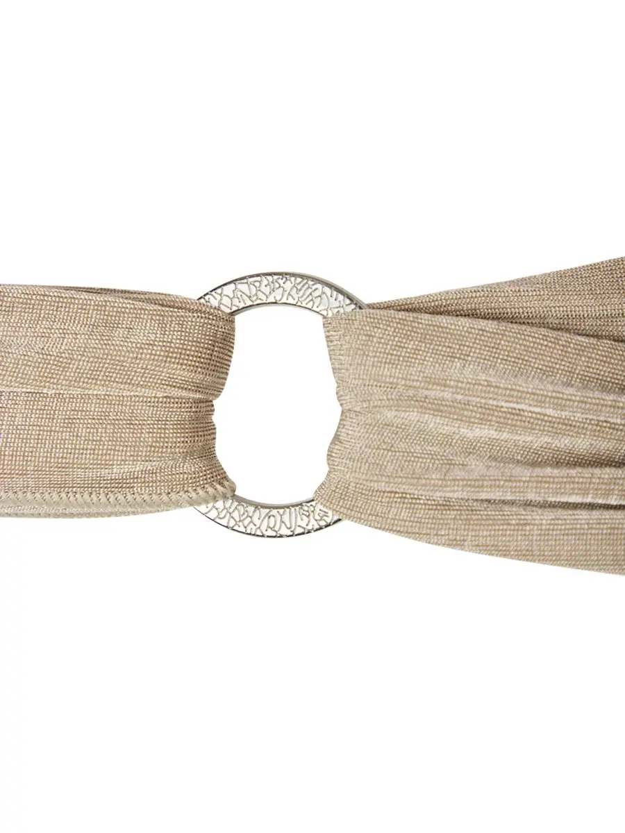 Give any turban instant volume and shape with this nickel-free styling ring. Attach ribbons and scarves for endless looks. Available in gold and silver.