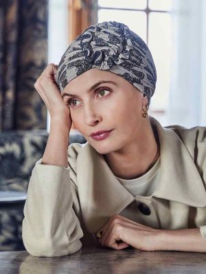 HocLotus Turban (Printed) | Paisley Elegance | 1008-4116
