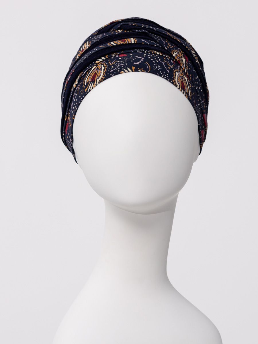 HocShanti Turban - (w. Print) | Amber Garden | 1331-4119