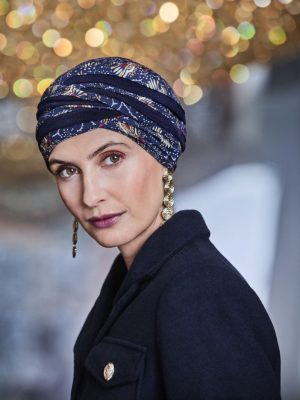 HocShanti Turban - (w. Print) | Amber Garden | 1331-4119