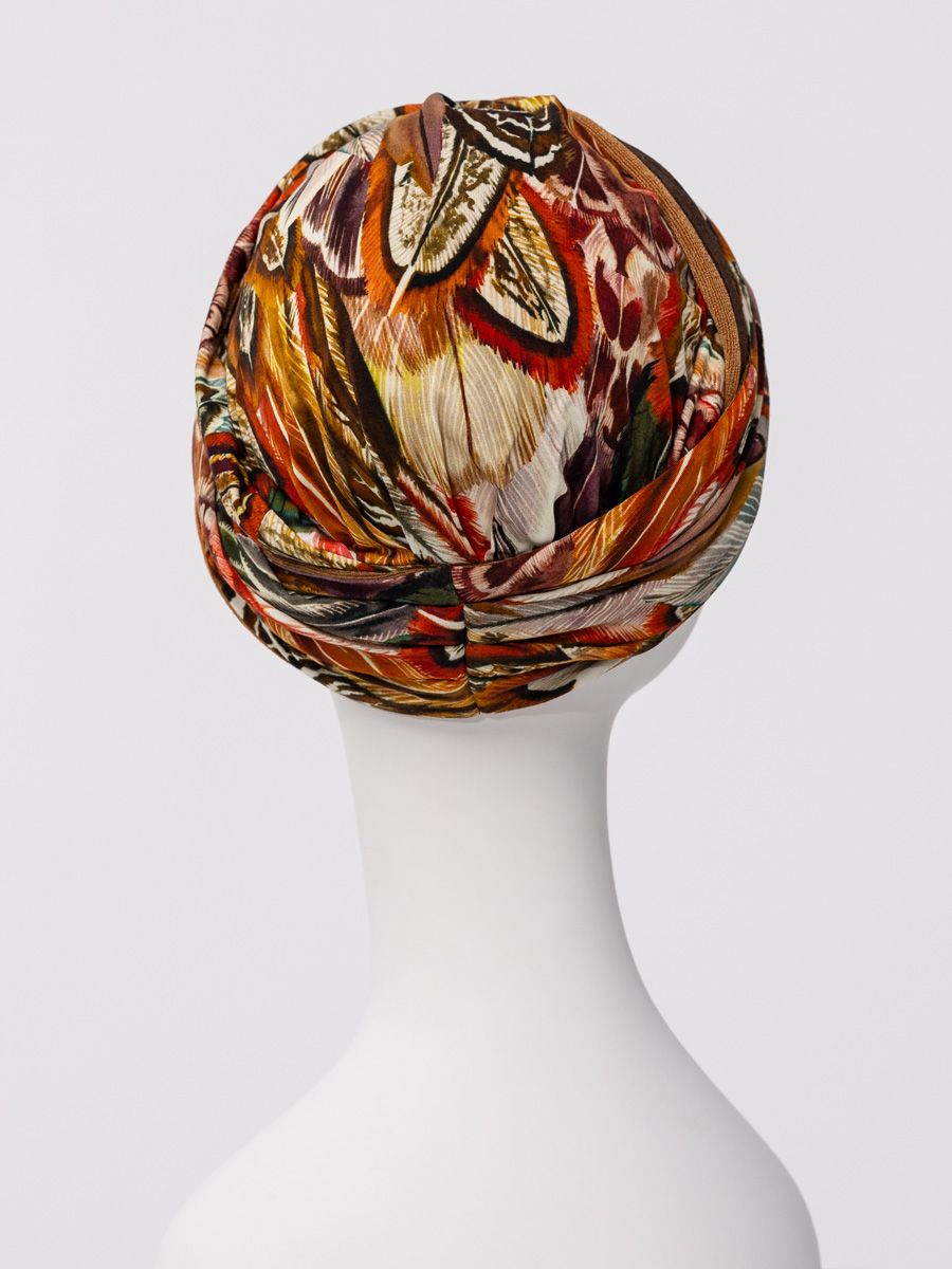 HocShakti Turban – (Printed) | Tribal Feathers | 1418-4117 HocShakti Turban - (Printed) | Tribal Feathers | 1418-4117