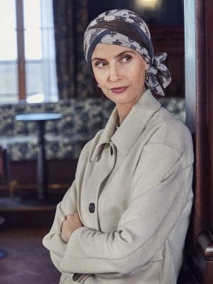 HocBeatrice Turban w. Ribbons | Paisley Elegance | 1419-4116
