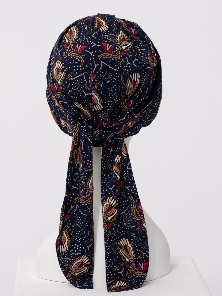 1HocBeatrice Turban w. Ribbons | Amber Garden | 1419-4119 HocBeatrice Turban w. Ribbons | Amber Garden | 1419-4119