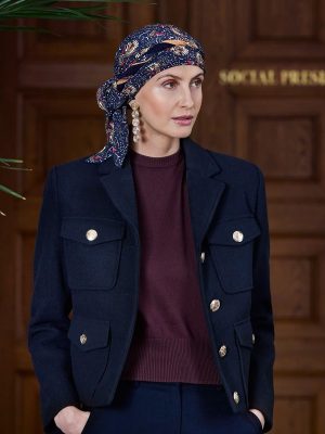 HocBeatrice Turban w. Ribbons | Amber Garden | 1419-4119