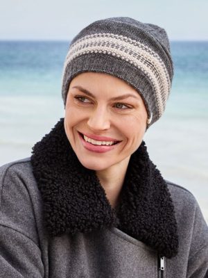 HocHazel Hat - (Knitted) | Charming Greys | 1547-0906