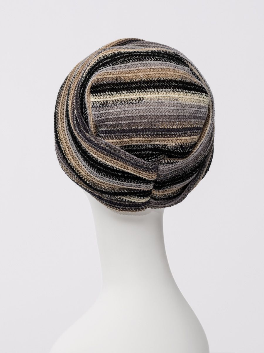 HocZoya • V Turban – (Striped structure) | Black Autumn Stripes | 1592-4152 HocZoya • V Turban - (Striped structure) | Black Autumn Stripes | 1592-4152