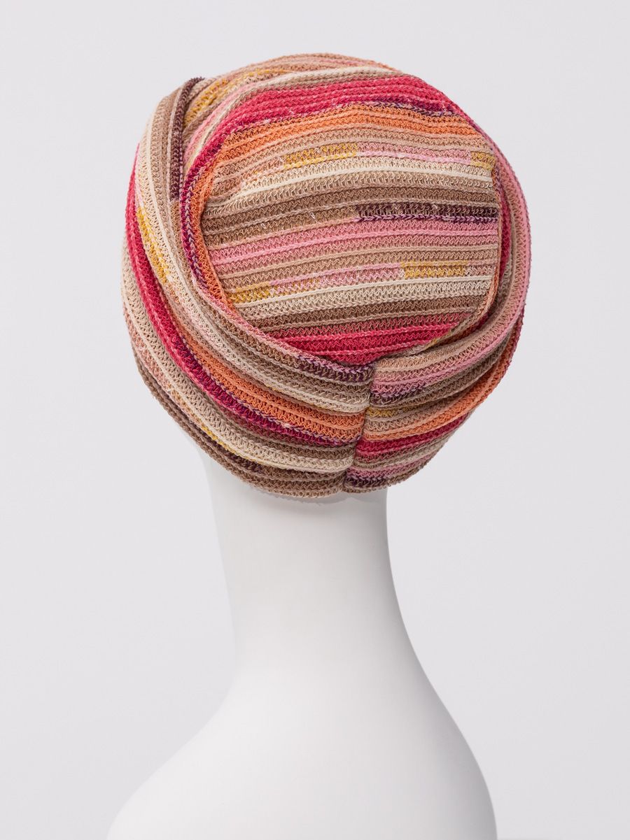 HocZoya • V Turban – (Striped structure) | Pink Autumn Stripes | 1592-4153 HocZoya • V Turban - (Striped structure) | Pink Autumn Stripes | 1592-4153