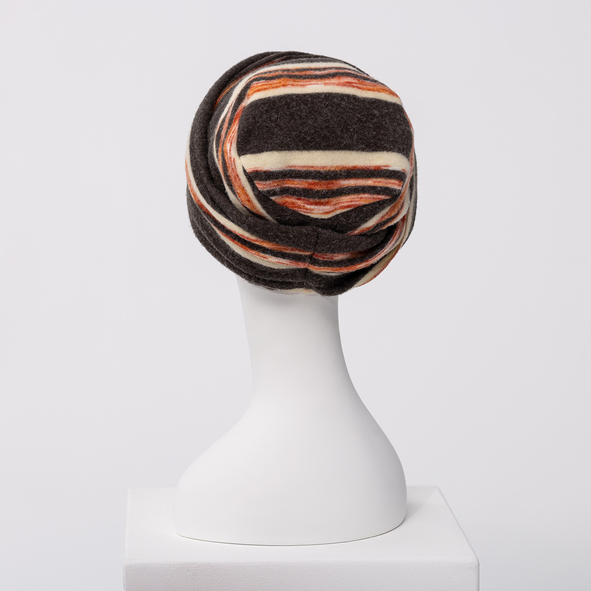 HocZoya • V Turban | Brown with Multi Stripes | 1615-4157 HocZoya • V Turban | Brown with Multi Stripes | 1615-4157