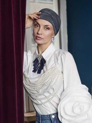 HocAria • Boho Turban | Shadow Blue | 3050-4154