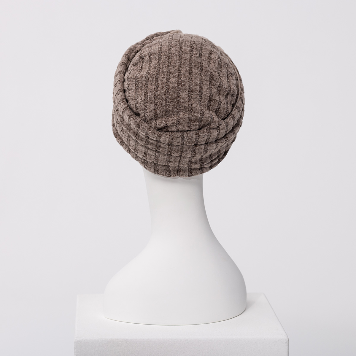 Zoya_CappucinoBrown-0082 HocZoya • V Turban - (Ribbed) | Cappuccino Brown | 1611-4133
